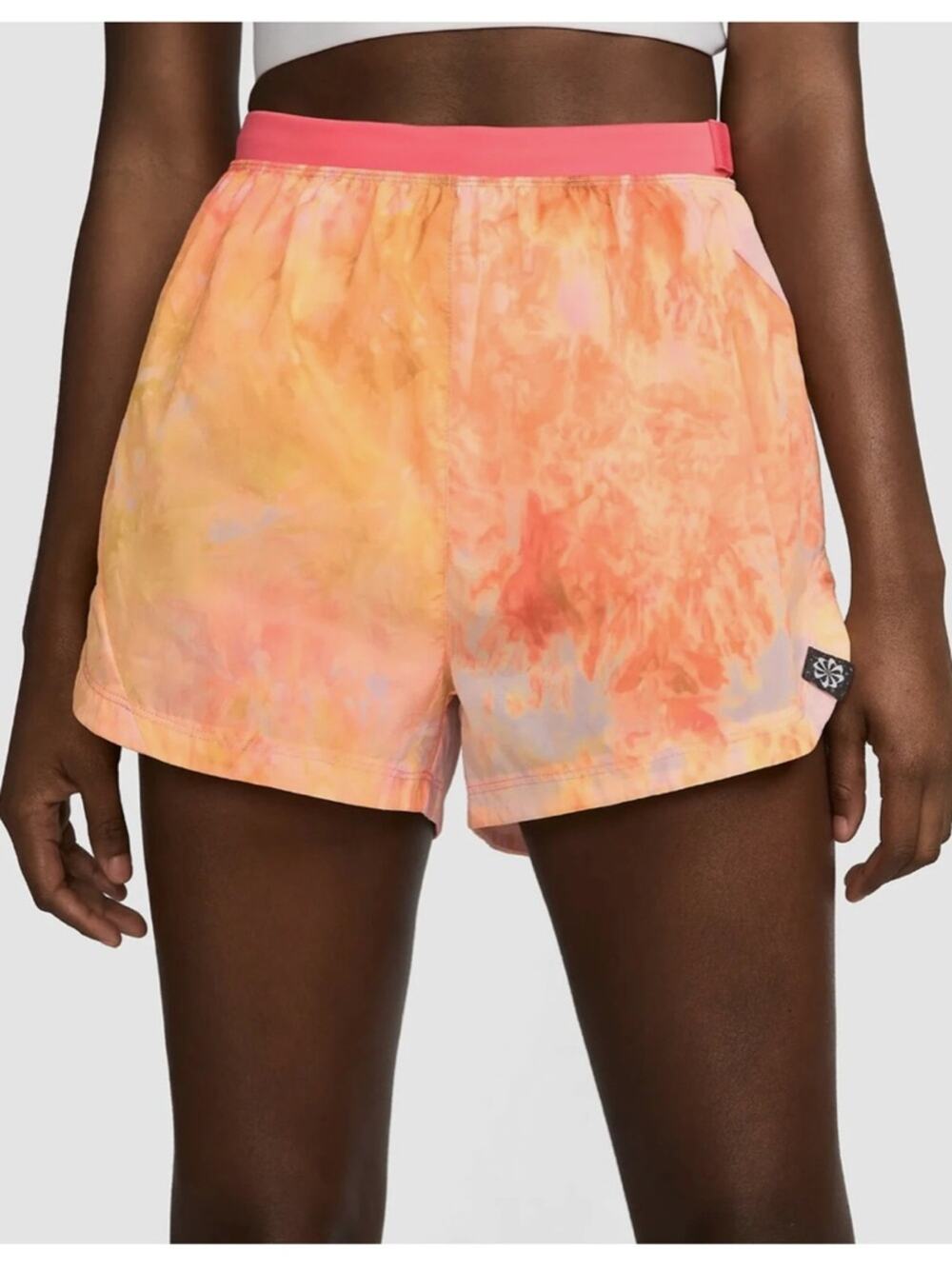 Nike Trail Repel Mid-Rise 3" Lined Running Shorts Pink Multi Size XL